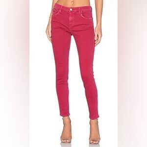 The GREAT. "The Almost Skinny Jean" in Rust Red Size 28 — Manufacturer faded